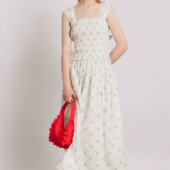 Damson Madder Tish Bow Dress NEW - Picture 1 of 6